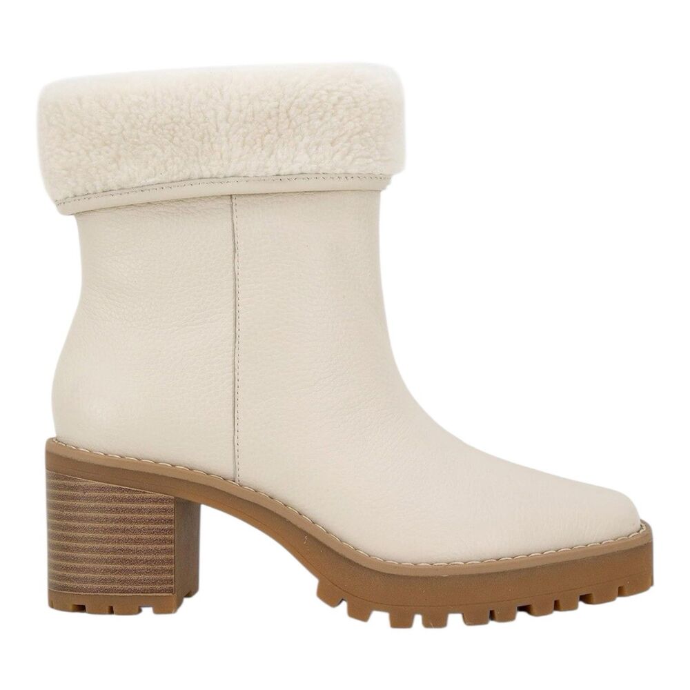 Andre Assous Milana Fold Down Bootie Women’s 9 (9.5-10) Ivory Leather Bootie